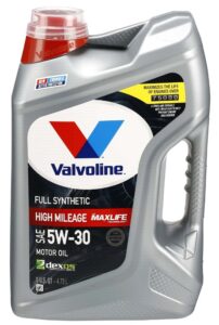 Valvoline Full Synthetic High Mileage 5W-30 Motor Oil